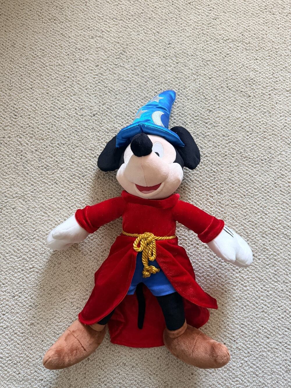 Disney Store Exclusive Sorcerer Mickey Mouse Plush 23" Fantasia Wizard Hat NWT
